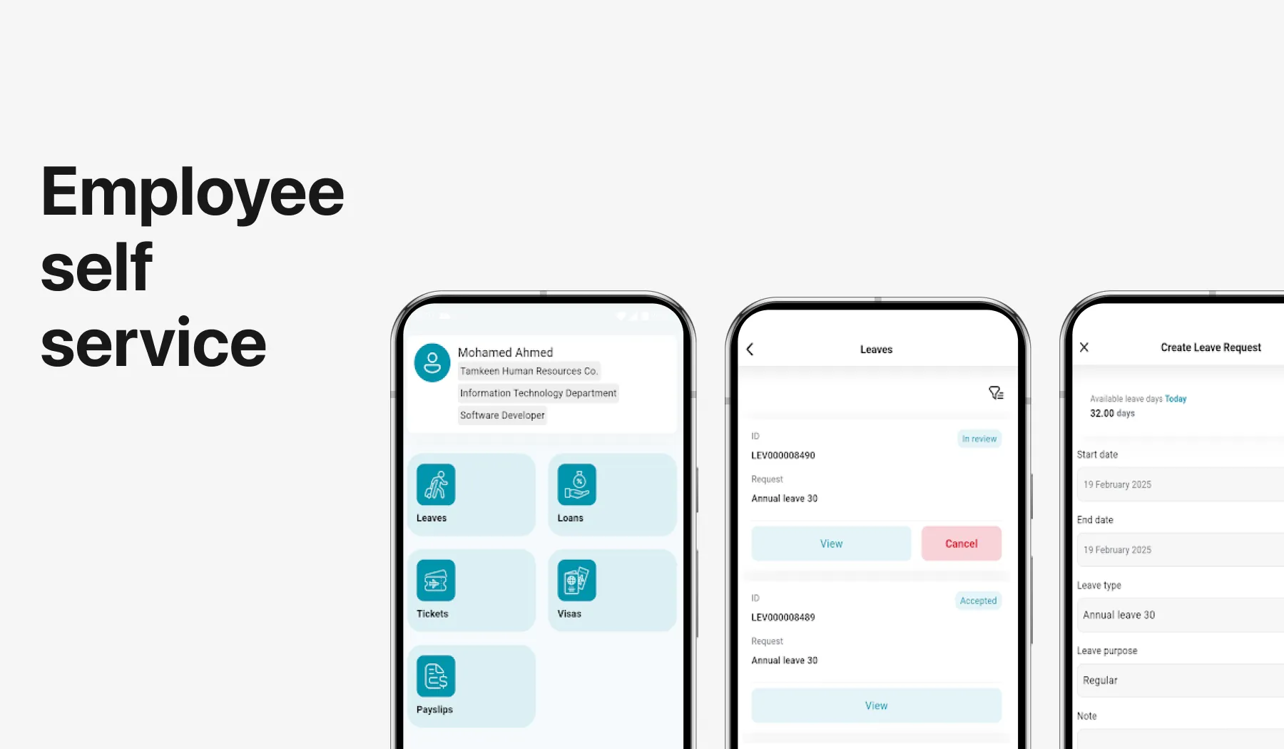 Employee self service app
