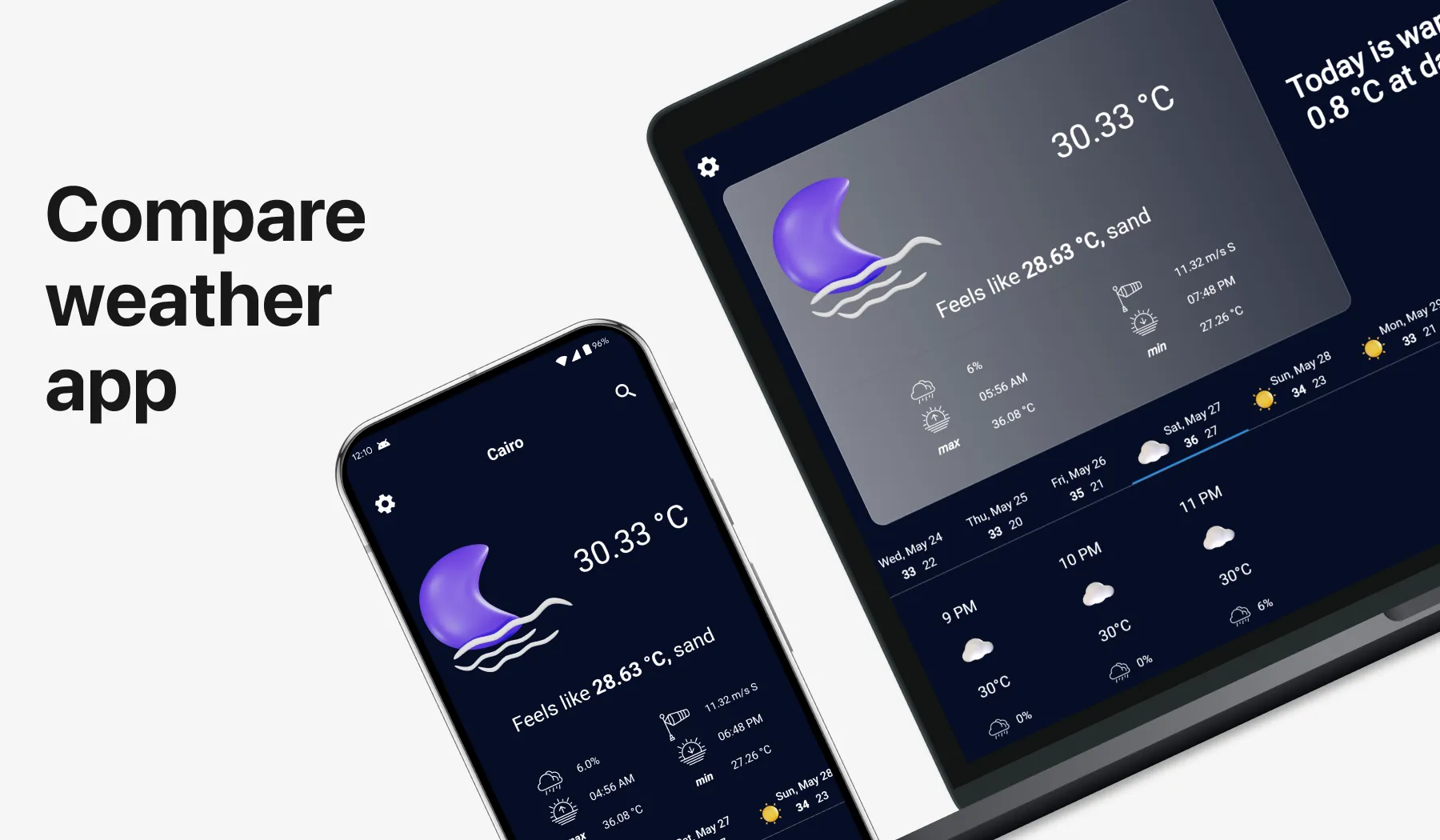 Compare weather app