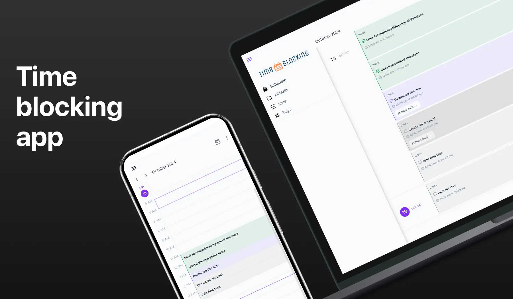 Time blocking app