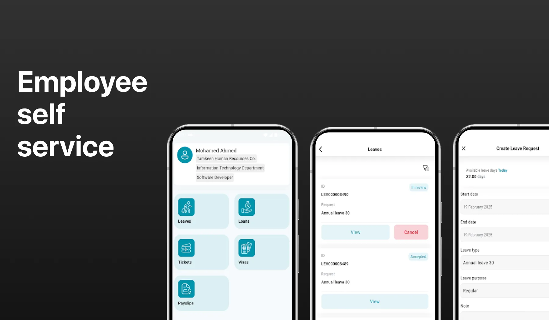 Employee self service app