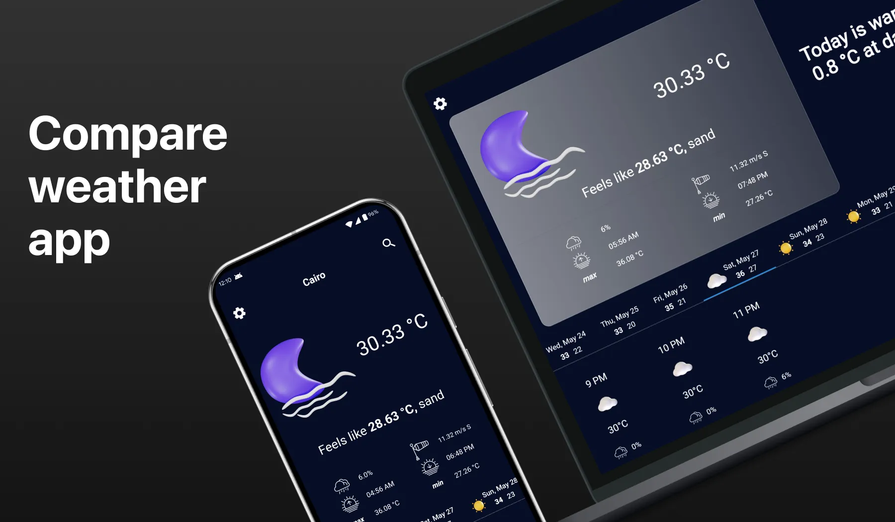 Compare weather app