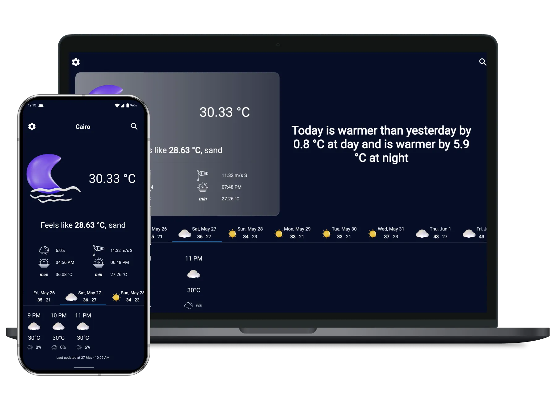 Compare weather app
